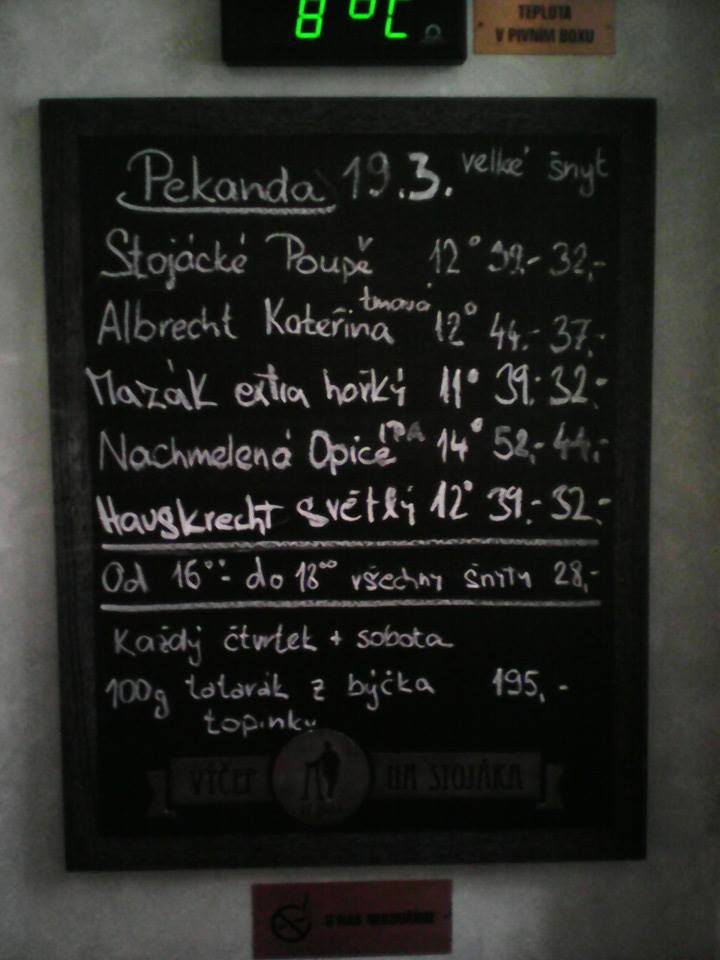 Výčep Na stojáka Pekanda 19.03.2016