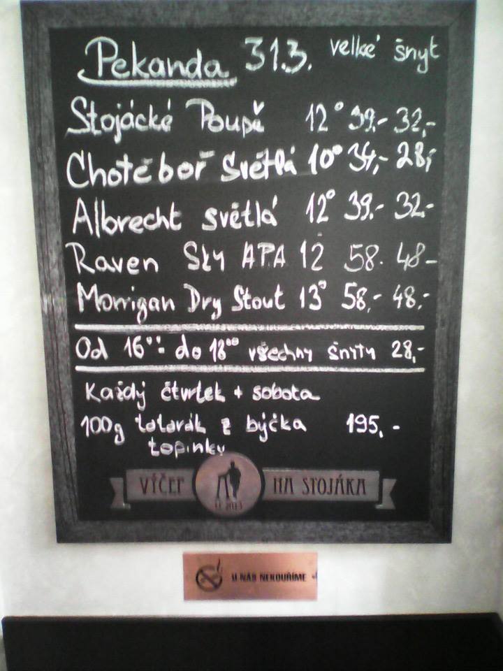 Výčep Na stojáka Pekanda 31.03.2016