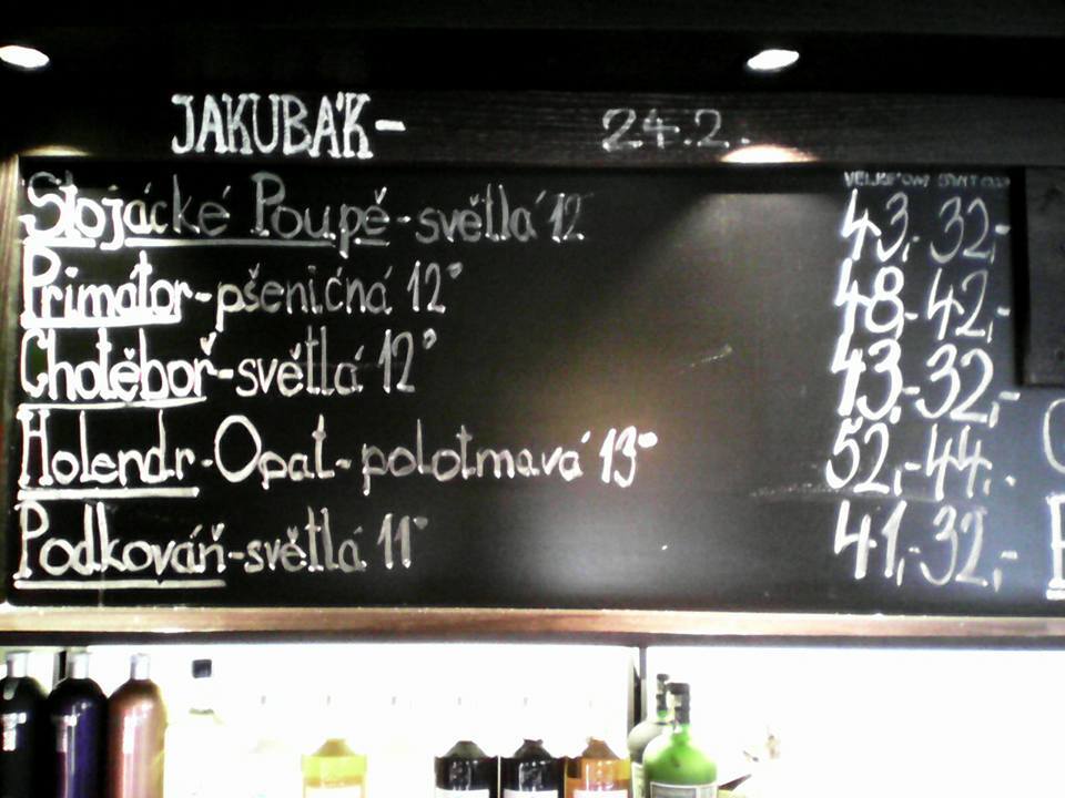 Výčep Na stojáka Jakubák 24.02.2017